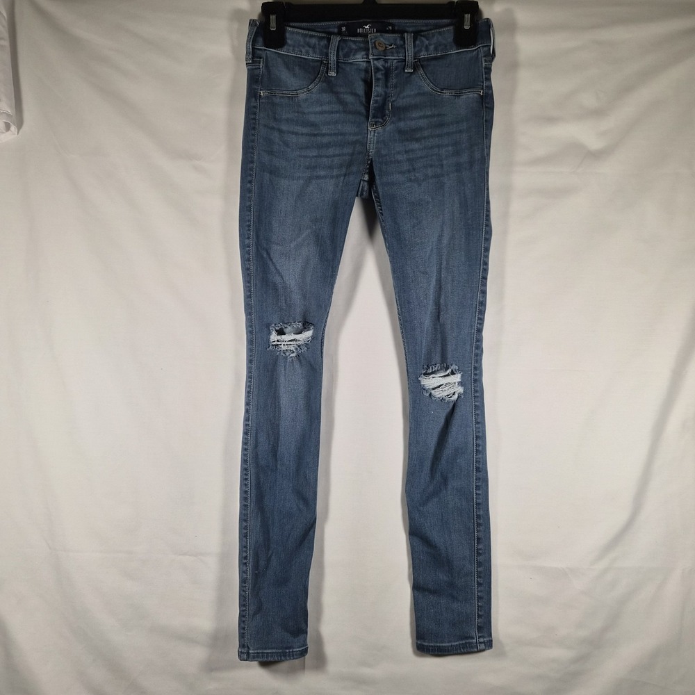 Hollister Low Rise Jean Legging Women's 3R W26 L28 Distressed Stretch Skinny...